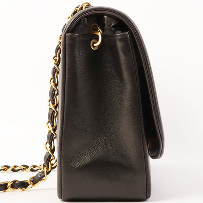 Chanel Around 1992 Made Diana Flap Chain Bag 25Cm Black