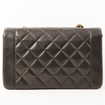Chanel Around 1992 Made Diana Flap Chain Bag 25Cm Black