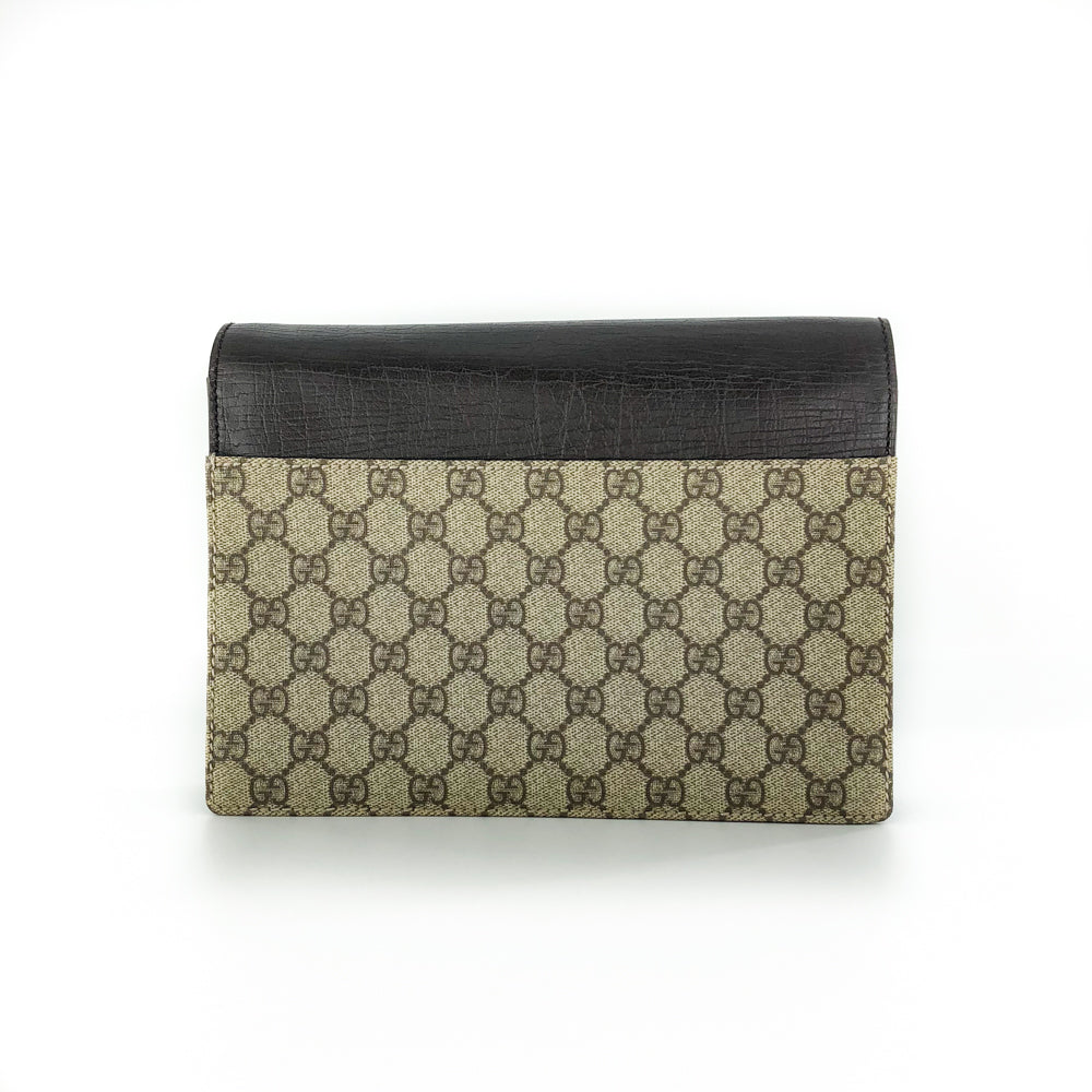 Gucci Vintage GG Monogram Clutch with Retractable Strap