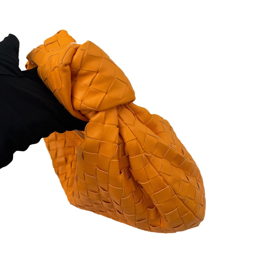 Bottega Veneta Teen Jodie Small Orange Leather