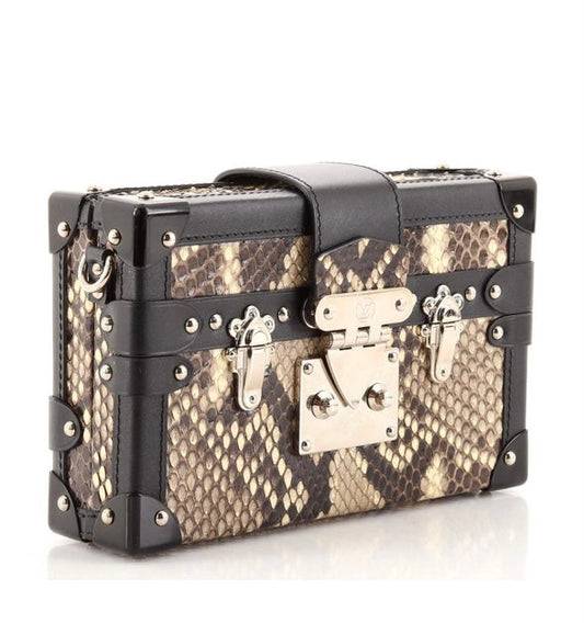 LOUIS VUITTON PYTHON SKIN MALLE TRUNK