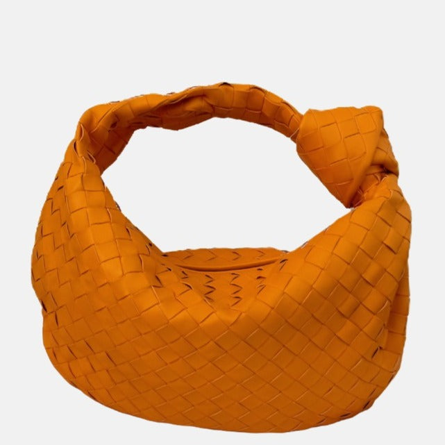 Bottega Veneta Teen Jodie Small Orange Leather