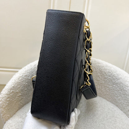 Chanel Petite Shopping Tote PST in Black Caviar and GHW (Model: A50994)