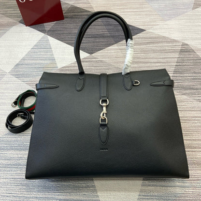 GC697 Large Tote Bag with Hook Closure /  19.7"W x 13.8"H x 6.3"D / HIGHEST QUALITY VERSION