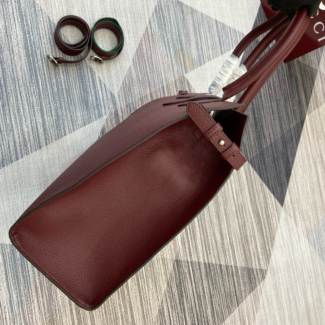 GC696 Large Tote Bag with Hook Closure /  19.7"W x 13.8"H x 6.3"D / HIGHEST QUALITY VERSION