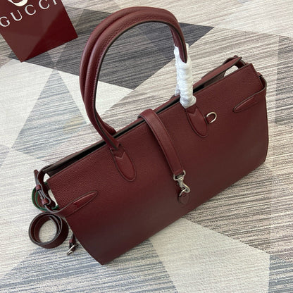 GC696 Large Tote Bag with Hook Closure /  19.7"W x 13.8"H x 6.3"D / HIGHEST QUALITY VERSION