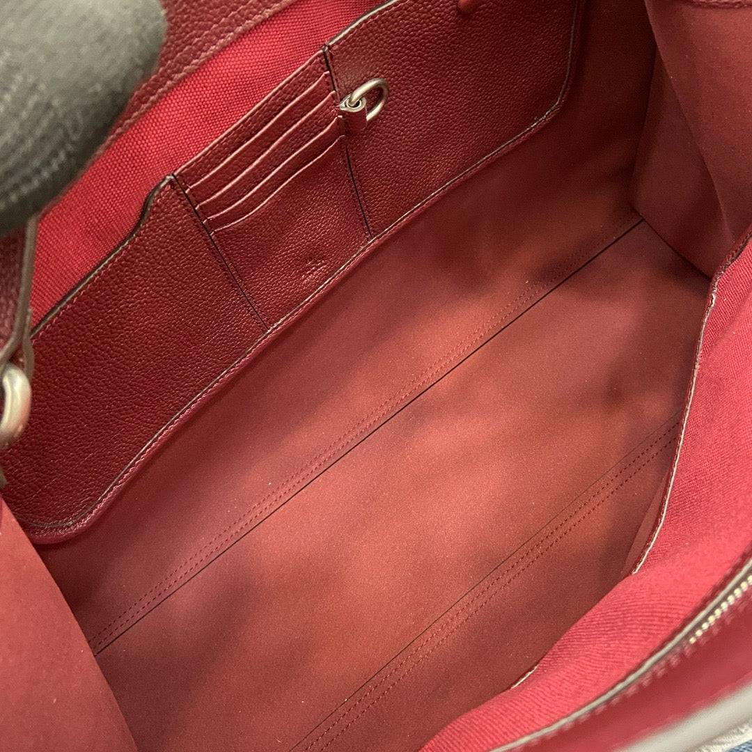 GC696 Large Tote Bag with Hook Closure /  19.7"W x 13.8"H x 6.3"D / HIGHEST QUALITY VERSION