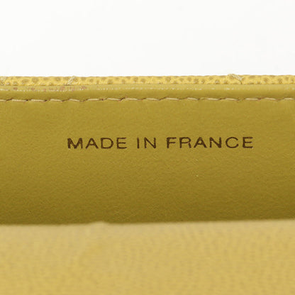 Chanel Around 1998 Made Soft Caviar Skin Turn-Lock Handbag Lime Yellow