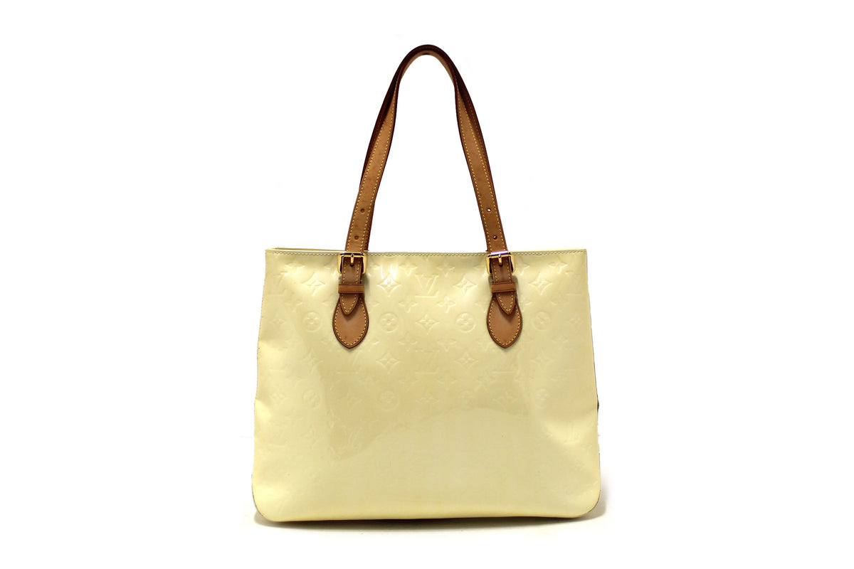 Louis Vuitton Beige Vernis Leather Brentwood Shoulder Tote Bag