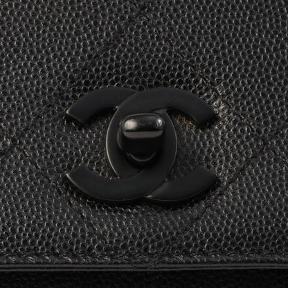 Chanel Around 1998 Made Wild Stitch Turn-Lock Top Handle Bag Black