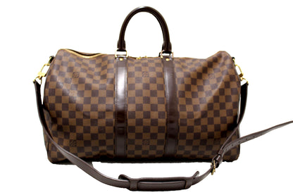 Louis Vuitton Damier Ebene Keepall Bandouliere 45 Travel | Italystation.com - Shop Now at italystation.com