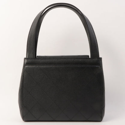 Chanel Around 1998 Made Wild Stitch Turn-Lock Top Handle Bag Black