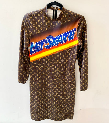 LOUIS VUITTON LET'S SKATE LONG-SLEEVED DRESS