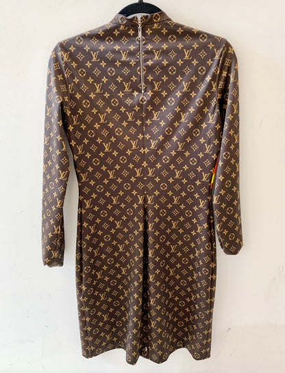 LOUIS VUITTON LET'S SKATE LONG-SLEEVED DRESS