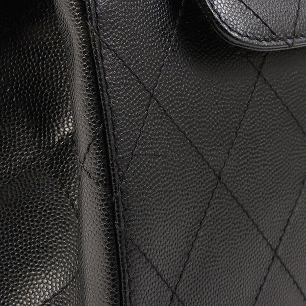 Chanel Around 1998 Made Wild Stitch Turn-Lock Top Handle Bag Black