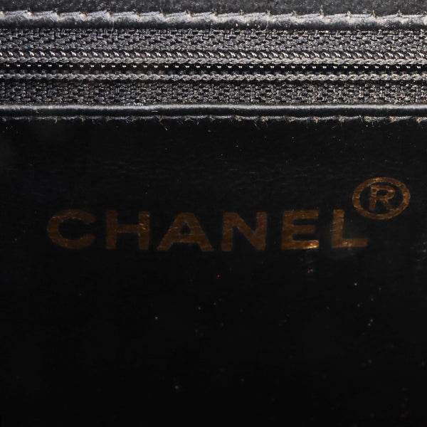 Chanel Around 1998 Made Wild Stitch Turn-Lock Top Handle Bag Black