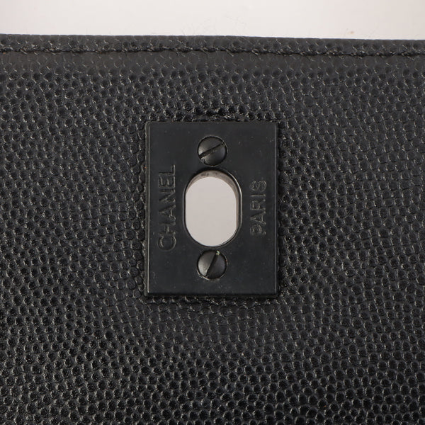 Chanel Around 1998 Made Wild Stitch Turn-Lock Top Handle Bag Black