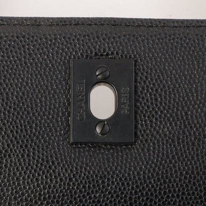 Chanel Around 1998 Made Wild Stitch Turn-Lock Top Handle Bag Black