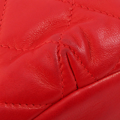Chanel Around 1985~1990 Made Cc Mark Stitch Mini Drawstring Chain Bag Red
