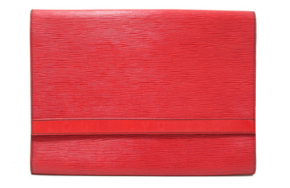 LOUIS VUITTON Louis Vuitton Red Epi Leather Pochette Business Portfoli | Italystation.com - Shop Now at italystation.com