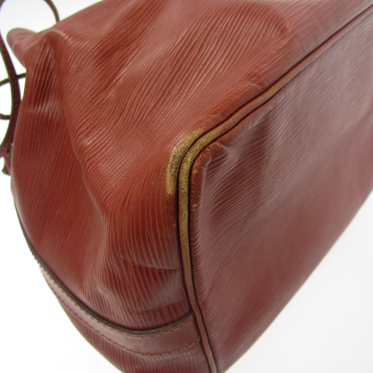 LOUIS VUITTON Noe Shoulder Bag in Brown Leather