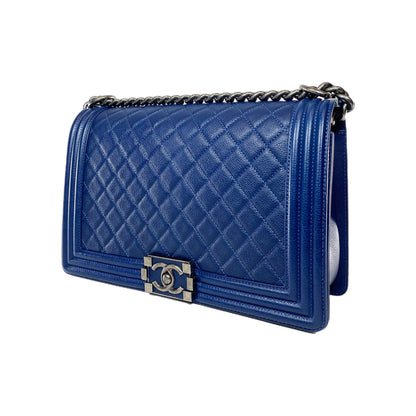 Chanel Navy Boy Bag