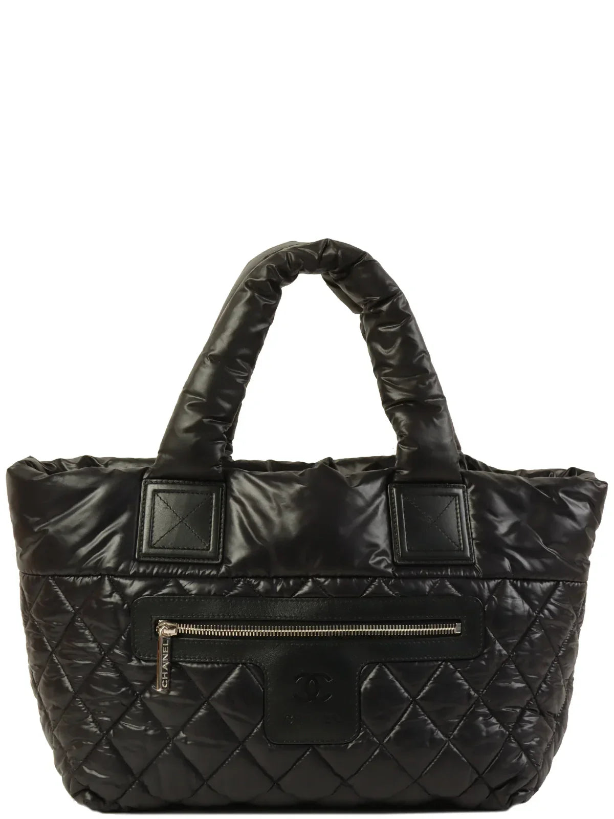 Chanel Around  Made Nylon Coco Cocoon Tote Bag Black