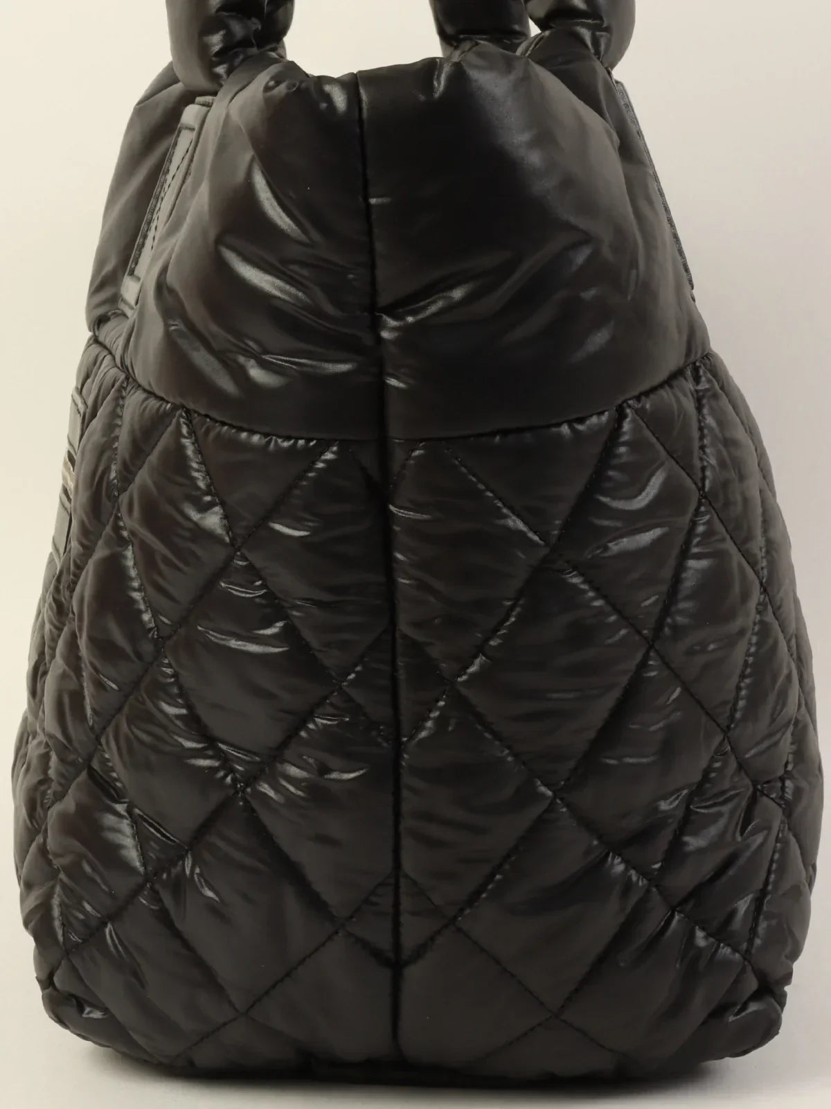 Chanel Around  Made Nylon Coco Cocoon Tote Bag Black