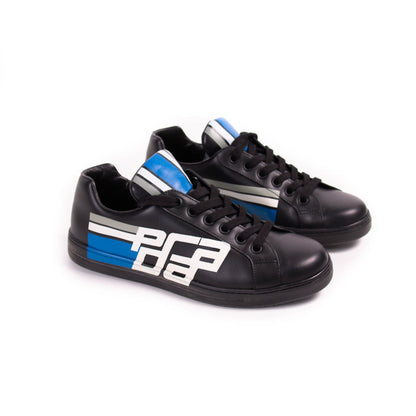 Prada Leather Low-Top Print Sneakers