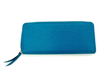 LOUIS VUITTON BLUE EPI CLEMENCE WALLET