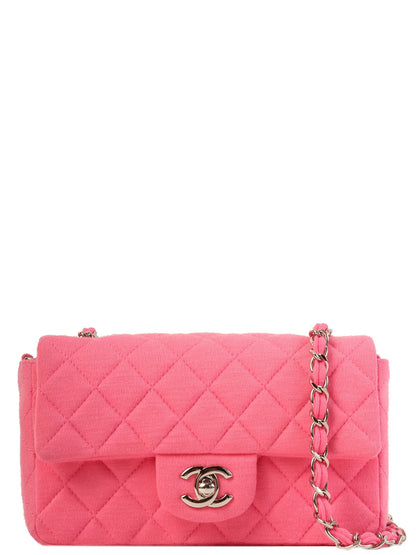 Chanel Around  Made Cotton Turn-Lock Shoulder Bag Pink