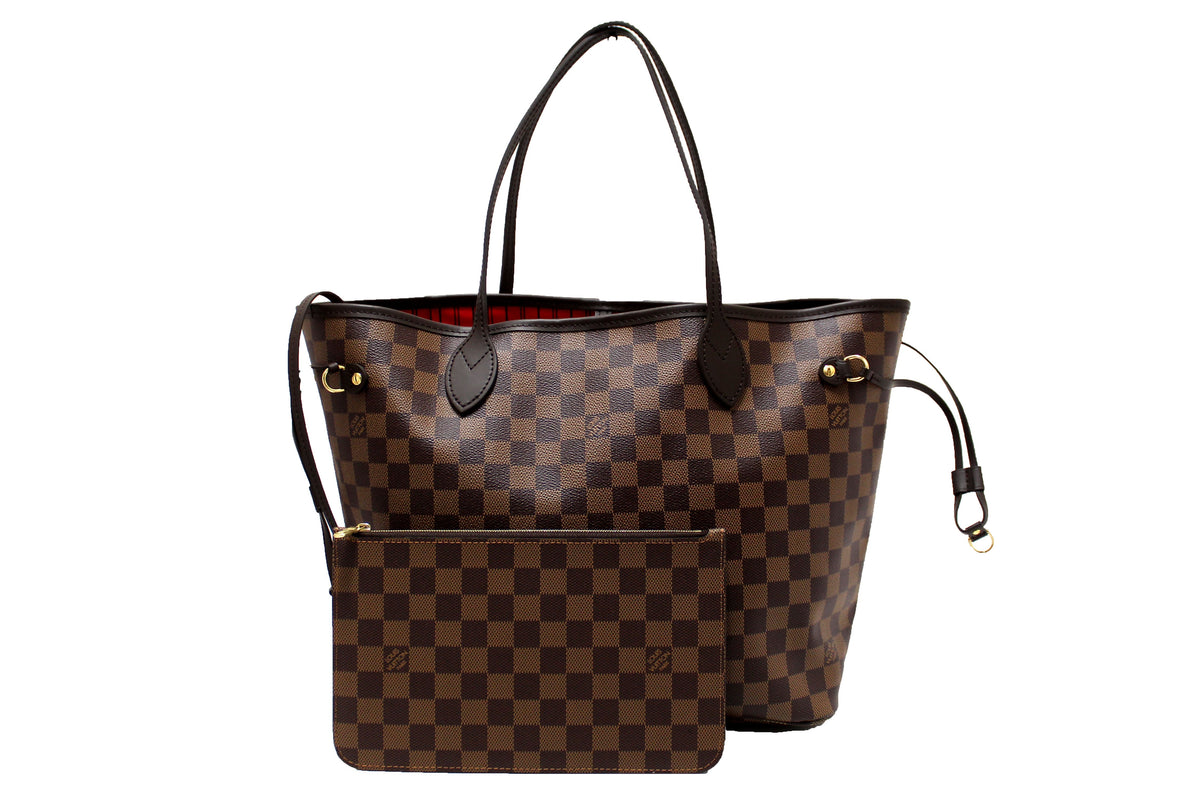 Louis Vuitton NEW Louis Vuitton Damier Ebene Canvas Neverfull MM Tote  | Italystation.com - Shop Now at italystation.com