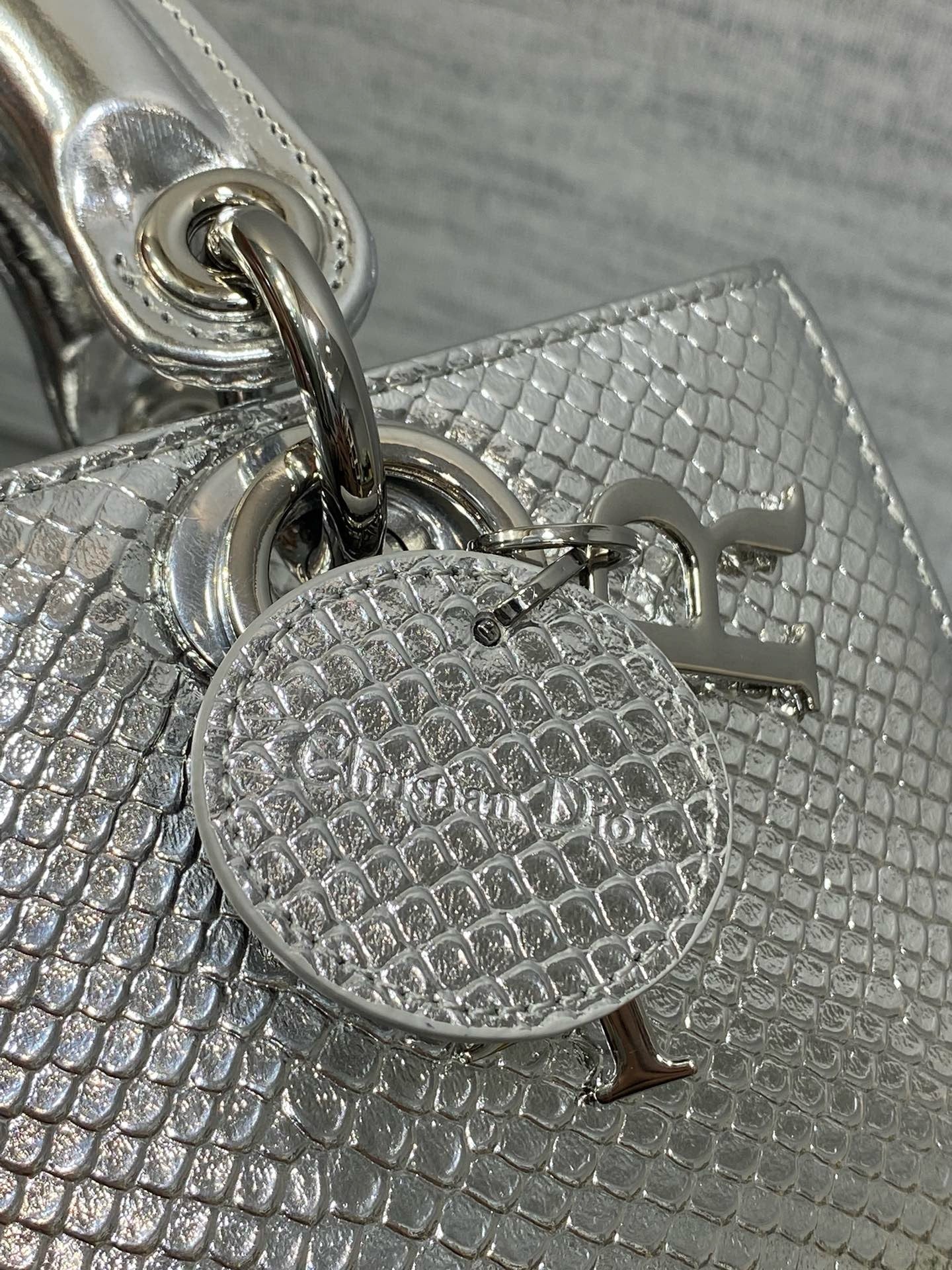 DR543 Small Lady D-Joy Bag(Snakeskin) / 8.5 x 4.5 x 2.5 inches / HIGHEST QUALITY VERSION