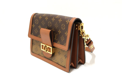 Louis Vuitton Classic Monogram/Monogram Reverse Canvas Dauphine MM Shoulder Bag