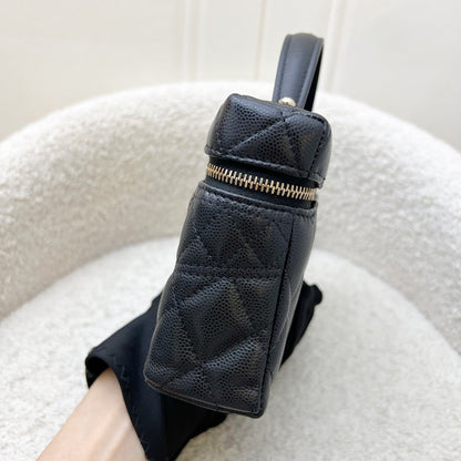 [Brand New - Local Full Set - Nov 2025] Chanel 26C Vanity / Clutch with Chain (LP Style Bag) in Black Caviar and LGHW
