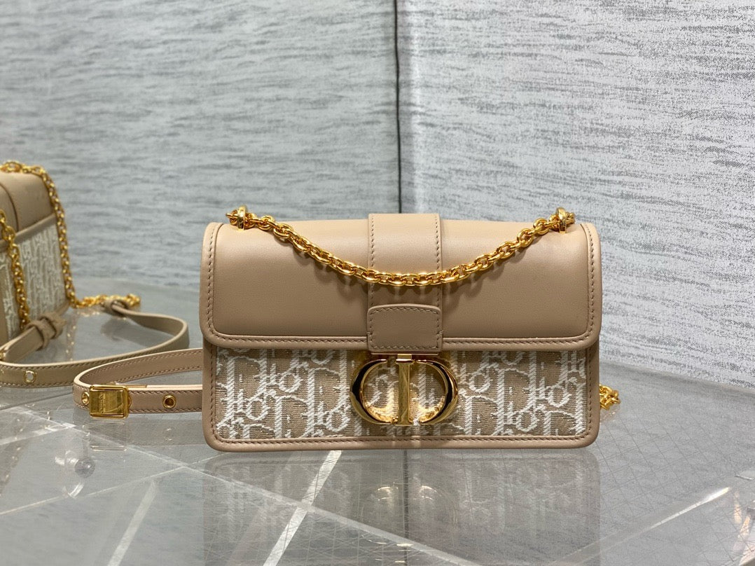 DR547 30 Montaigne East-West Bag with Chain /  8.5x4.5x2.5inches / HIGHEST QUALITY VERSION