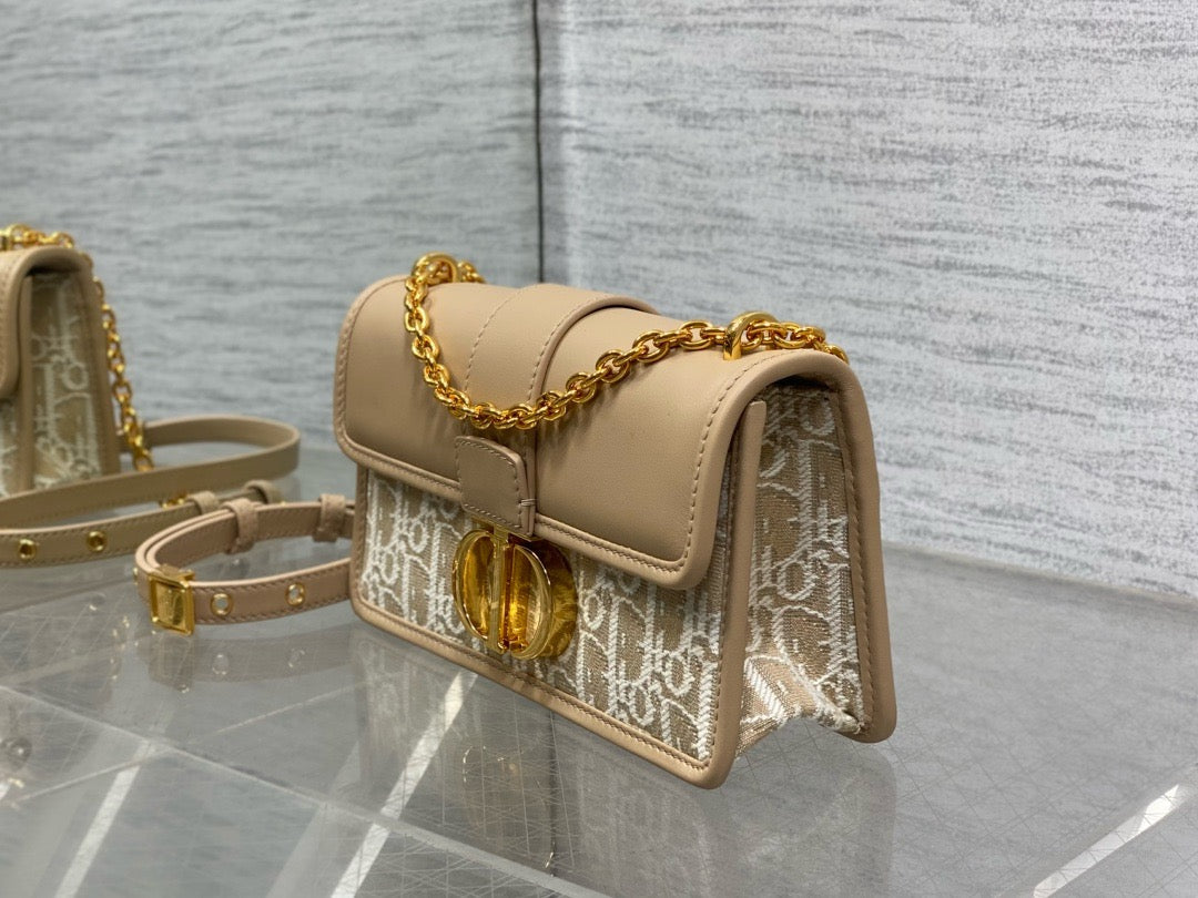 DR547 30 Montaigne East-West Bag with Chain /  8.5x4.5x2.5inches / HIGHEST QUALITY VERSION
