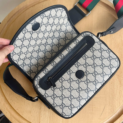 GC702 Ophidia Medium Shoulder Bag / 10.2x6.7x2.7inch