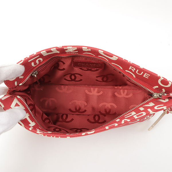Chanel Around 2002 Made By Sea Line Multi Pouch Red