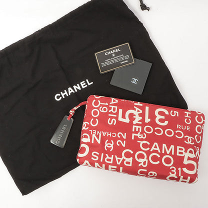 Chanel Around 2002 Made By Sea Line Multi Pouch Red