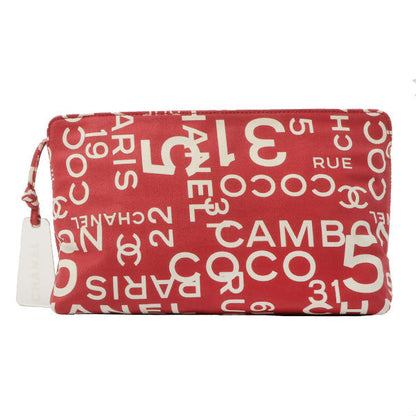 Chanel Around 2002 Made By Sea Line Multi Pouch Red