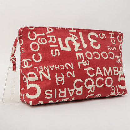 Chanel Around 2002 Made By Sea Line Multi Pouch Red