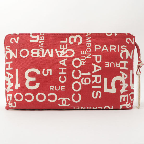 Chanel Around 2002 Made By Sea Line Multi Pouch Red