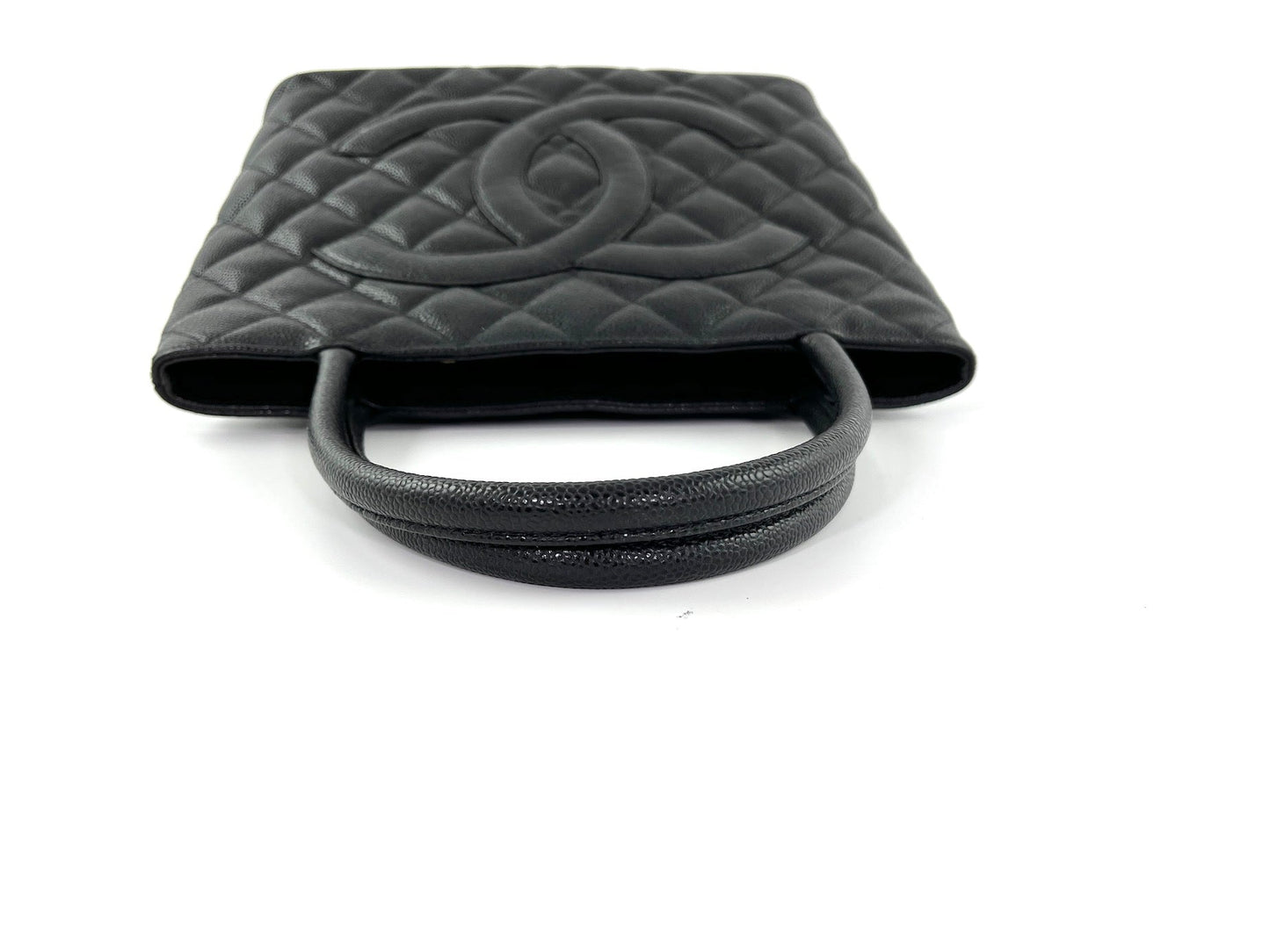 Vintage CHANEL Black Caviar 2010 Quilted Medallion Timeless Tote