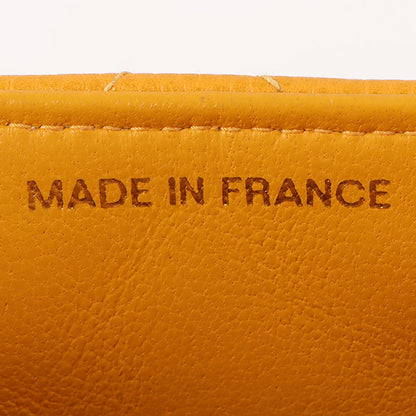 Chanel Around 1995 Made Caviar Skin Turn-Lock Chain Bag Mandarine Orange
