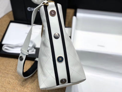 Chanel Hobo HandBag White