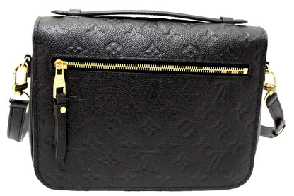Louis Vuitton Black Monogram Empreinte Leather Metis Pochette Messenger Bag