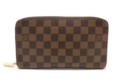 Louis Vuitton Damier Ebene Canvas Zippy Organizer Wallet