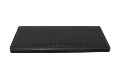 Louis Vuitton Black Leather Chicago Long Wallet