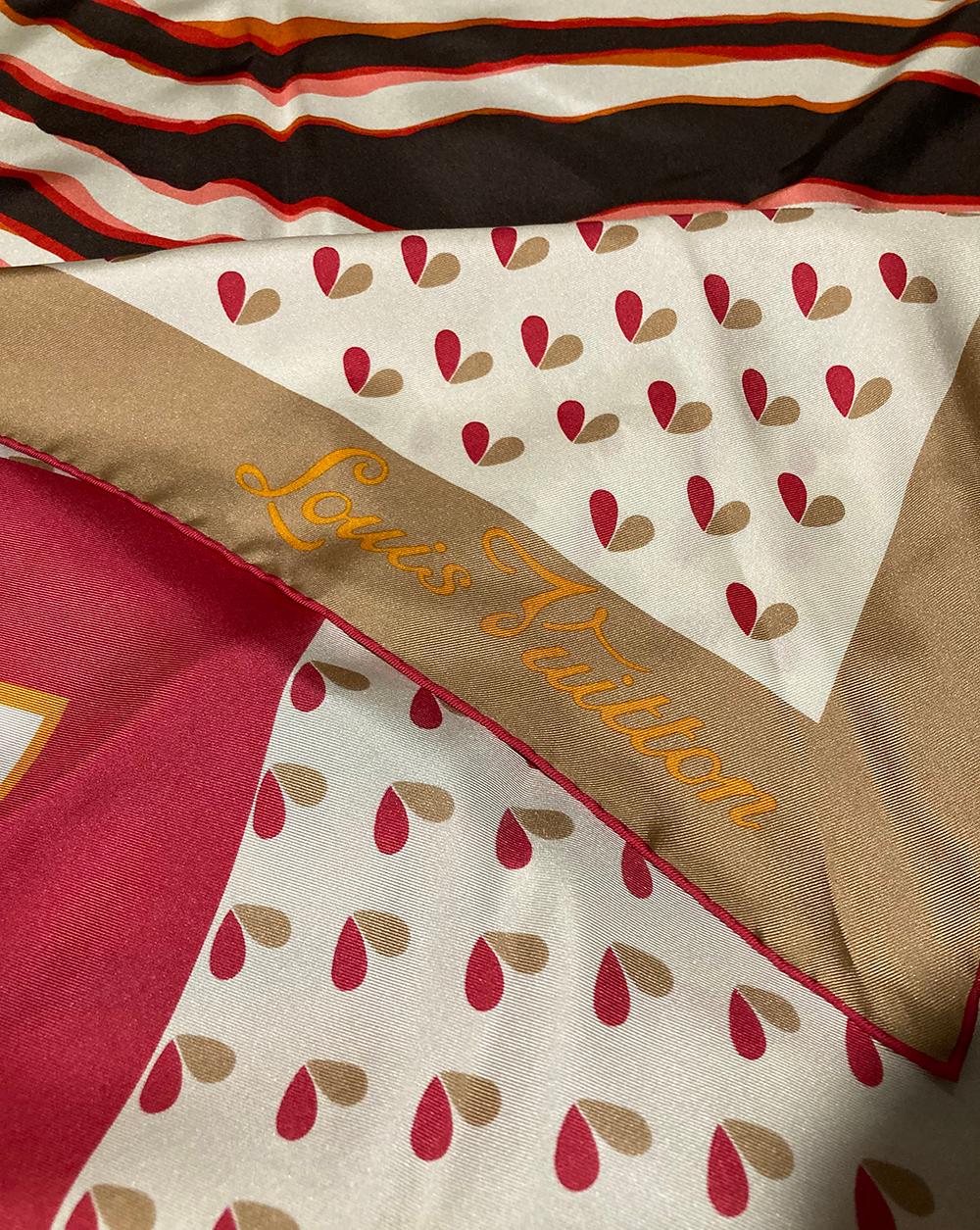 LOUIS VUITTON Limited Edition Tassel Silk Scarf